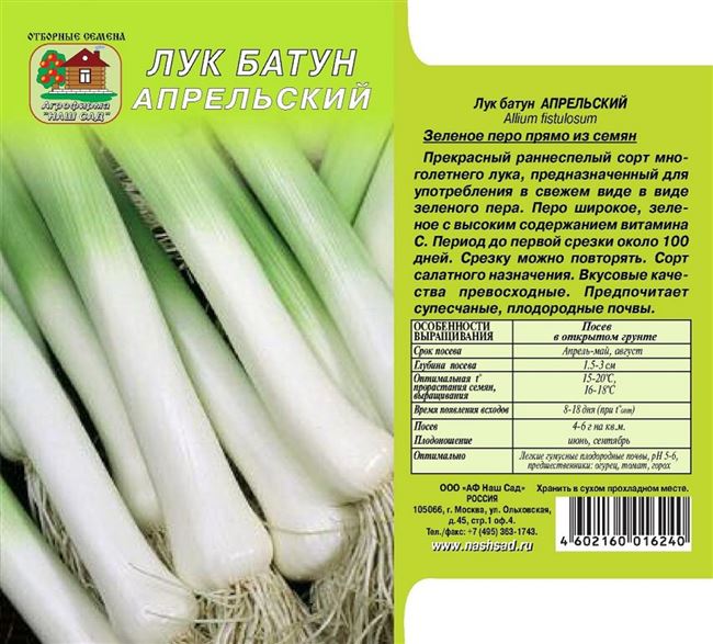 Уборка и хранение лука-батуна